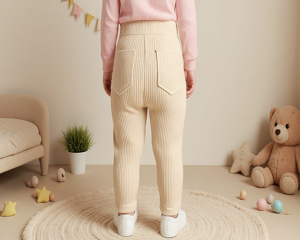 ⁦بنطالون قطيفة مضلع⁩ - الصورة ⁦5⁩